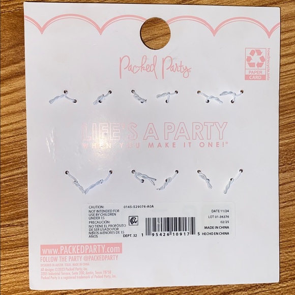 Packed Party | NWT Western Themed Wine Charms | Set Of Six | Cowgirl Rhinestone - Picture 4 of 5